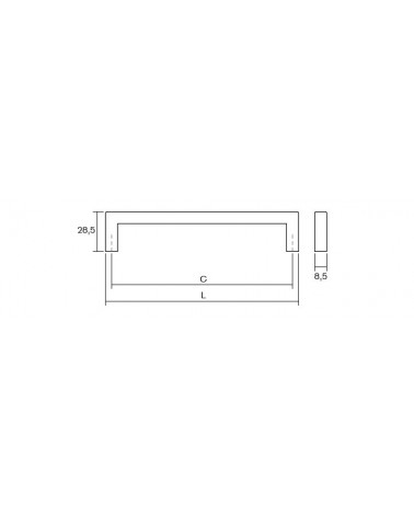 Uchwyt meblowy U 0056 chrom polerowany VIEFE