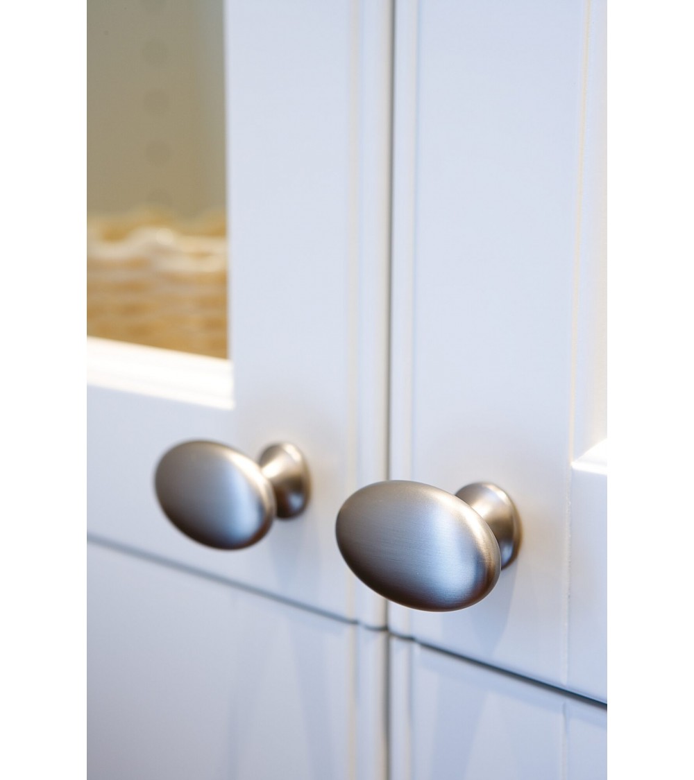 Gałka meblowa OVAL SIMPLE stal Furnipart
