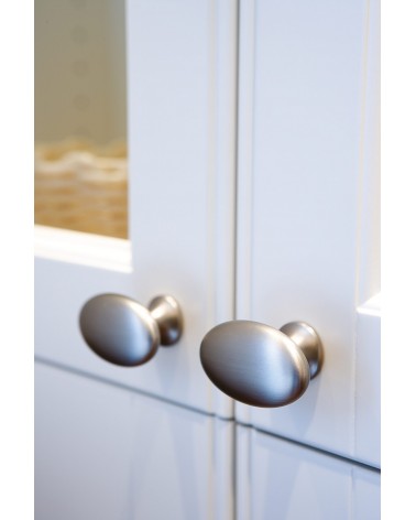 Gałka meblowa OVAL SIMPLE stal Furnipart