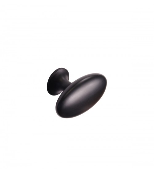Gałka meblowa OVAL SIMPLE czarny mat Furnipart