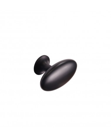 Gałka meblowa OVAL SIMPLE czarny mat Furnipart