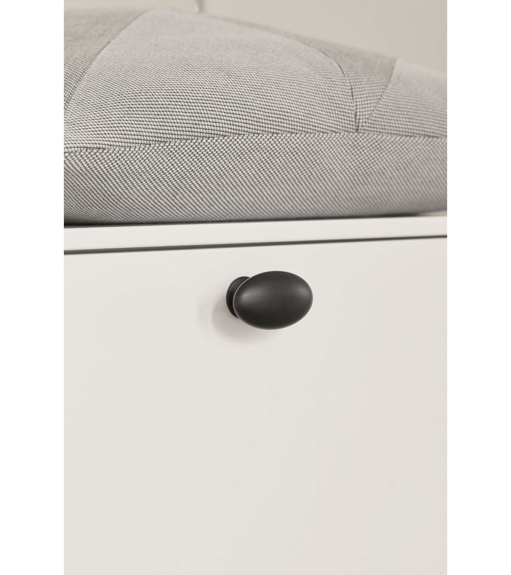 Gałka meblowa OVAL SIMPLE czarny mat Furnipart