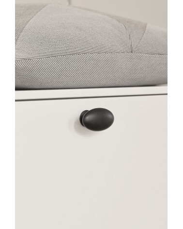 Gałka meblowa OVAL SIMPLE czarny mat Furnipart