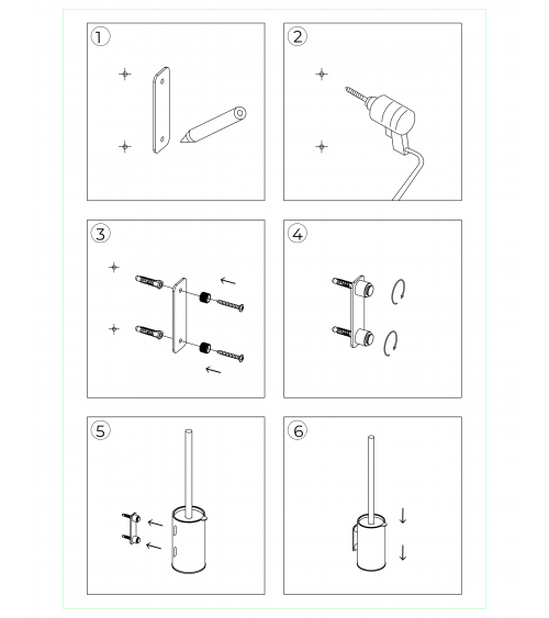 Szczotka do WC  - wisząca / wolnostojąca Hozze